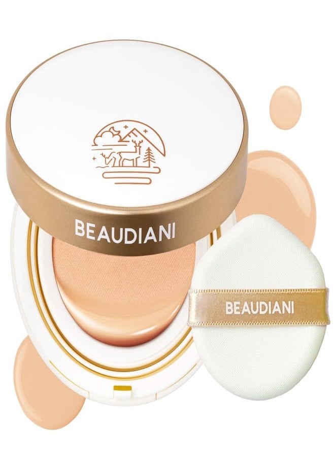 Beaudiani Mesh Glow Cushion Foundation Dewy Korean Cushion with Gemstone Complex & Skincare Benefits (12g) (#1 Natural Cover Daily (#21)) - Image 1